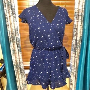 Francesca’s romper navy new with tags
